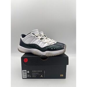 Jordan Air Jordan 11 Retro Low White and Dark Green Sneakers